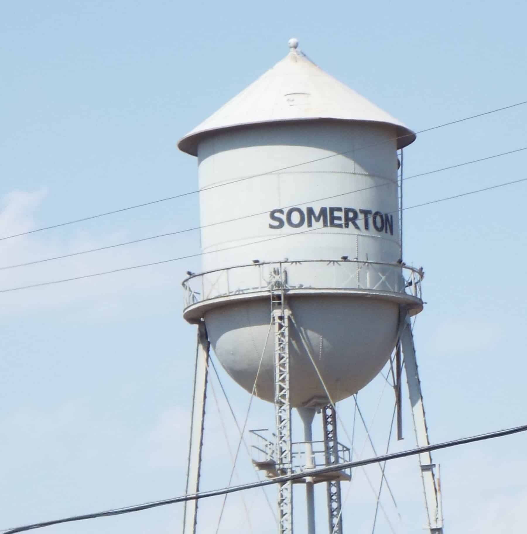 1800px Somerton 502C000 Gallon Water Tower  1920s 