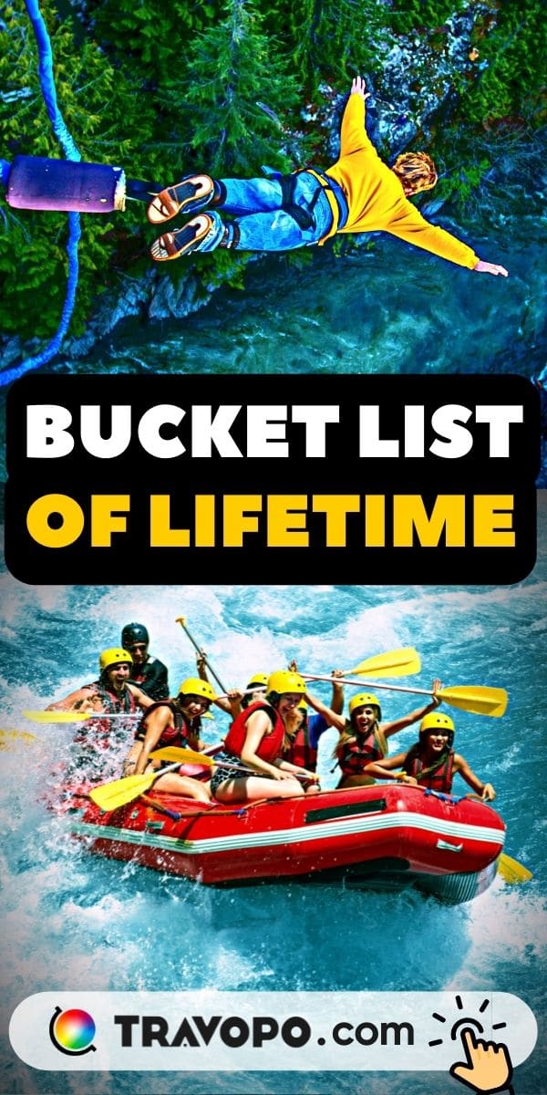 Bucket list of lifetime white water rafting