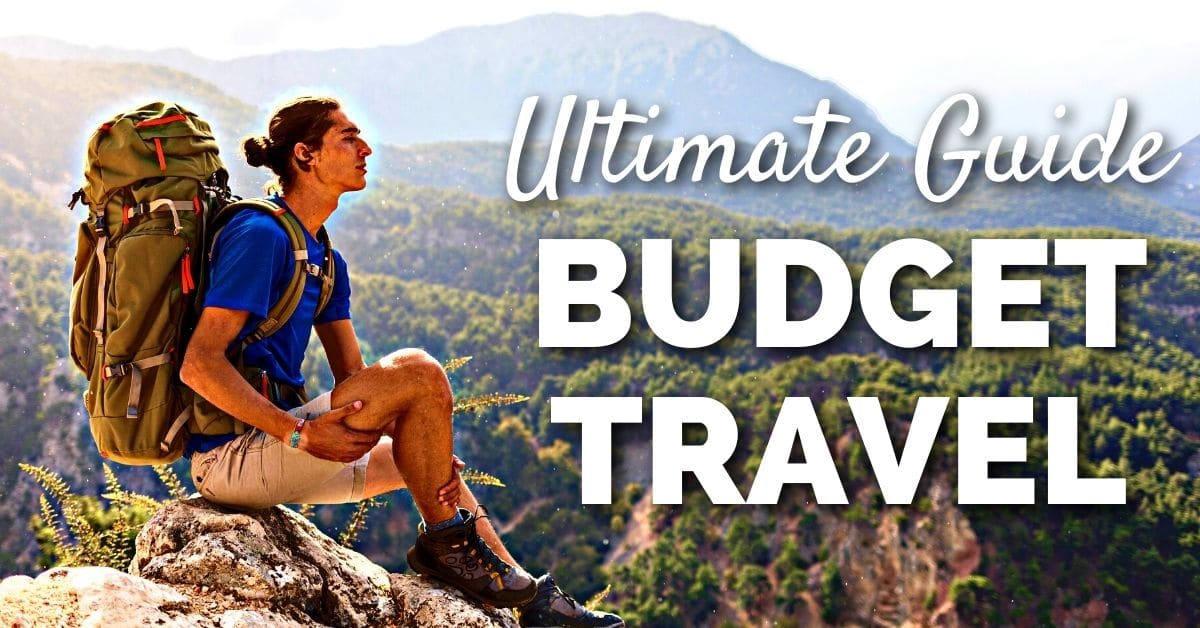 Budget Travel Guide Man with Backpack