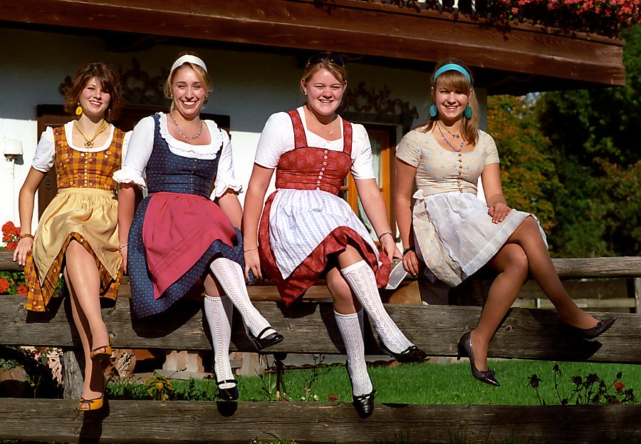 Dirndls and Lederhosen Image